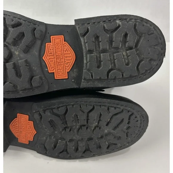 Harley Davidson Ranger 8” Black Leather Zip Lace Buckle Motorcycle Boot Mens 9 M - Picture 12 of 16